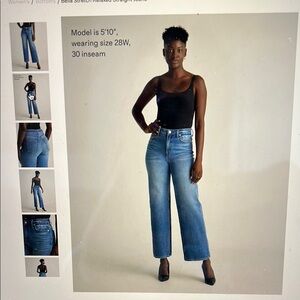 Quince Women's Relaxed Straight Blue Jeans